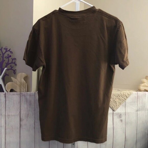 Allstyle Apparel sz M Brown Funny Hunting Graphic Tee - Picture 4 of 8